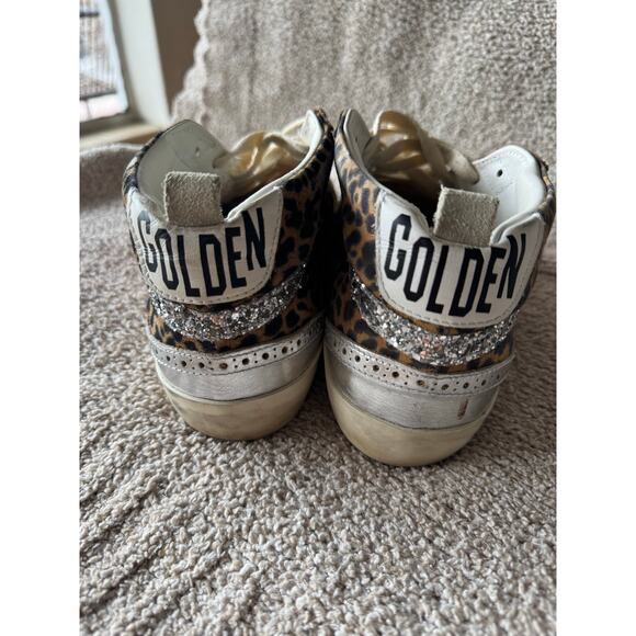 Golden Goose Mid Star Classics, size 39, leopard accents, pink star - Picture 9 of 13